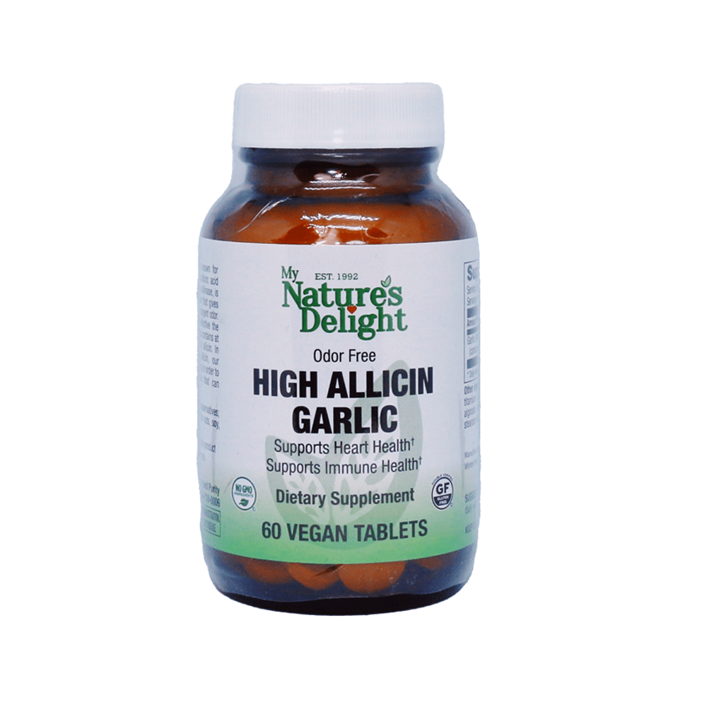 High Allicin Garlic 500mg Odor-Free | My Nature's Delight