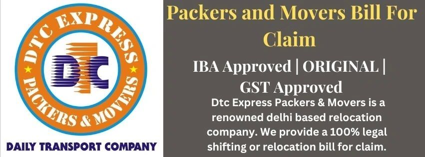 Packers and Movers Bill For Claim,Get Original Gst Bill
