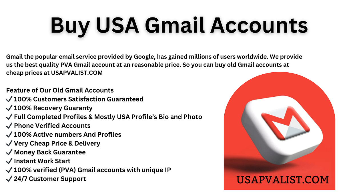 Top King Website To Buy Gmail Accounts 3 Days Replacement Guarantee & Money Back Guarantee | by Buy Gmail Accounts | Aug, 2024 | Medium