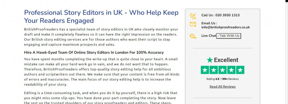 Story Proofreading Services UK Profile Picture