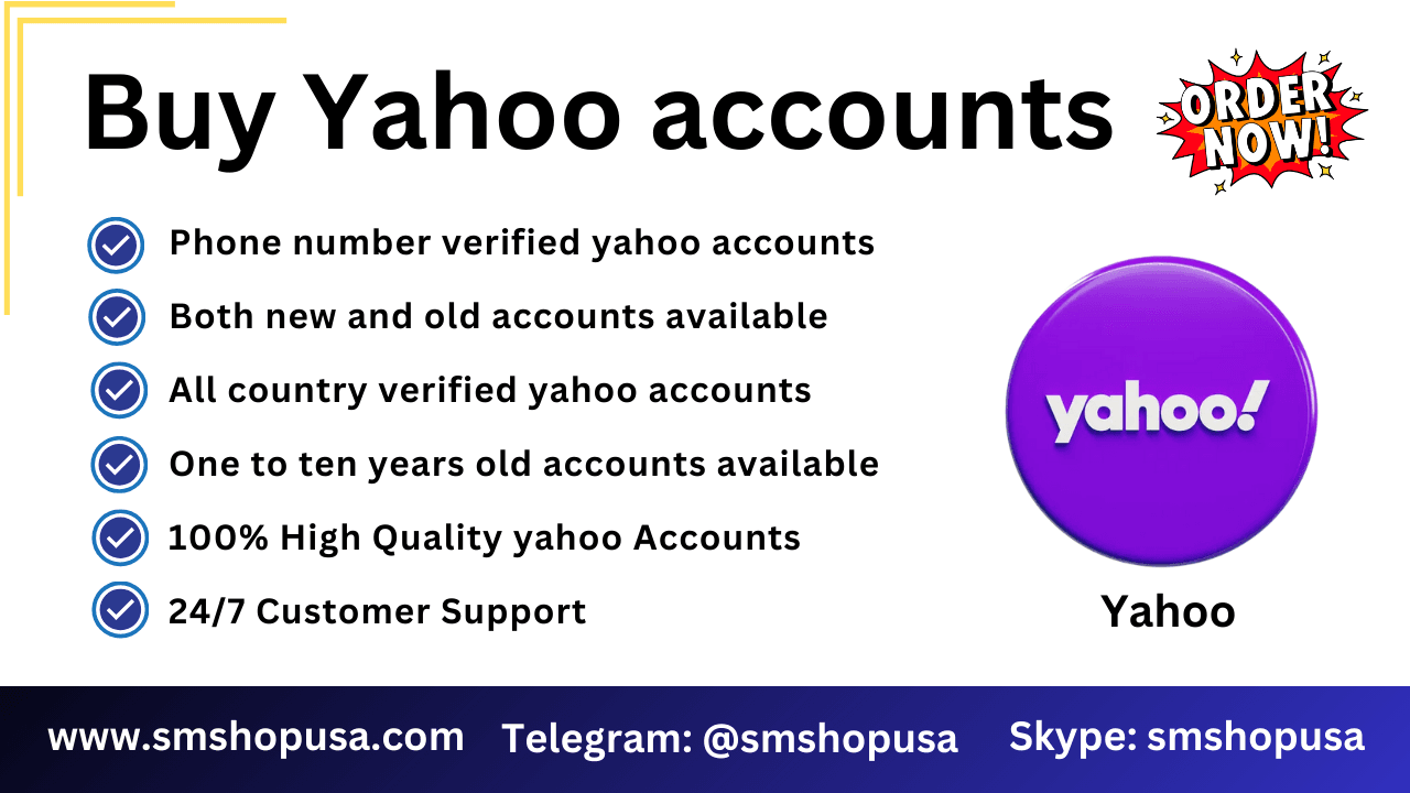 Buy Yahoo Accounts - 100% Get Bulk PVA Email Accounts