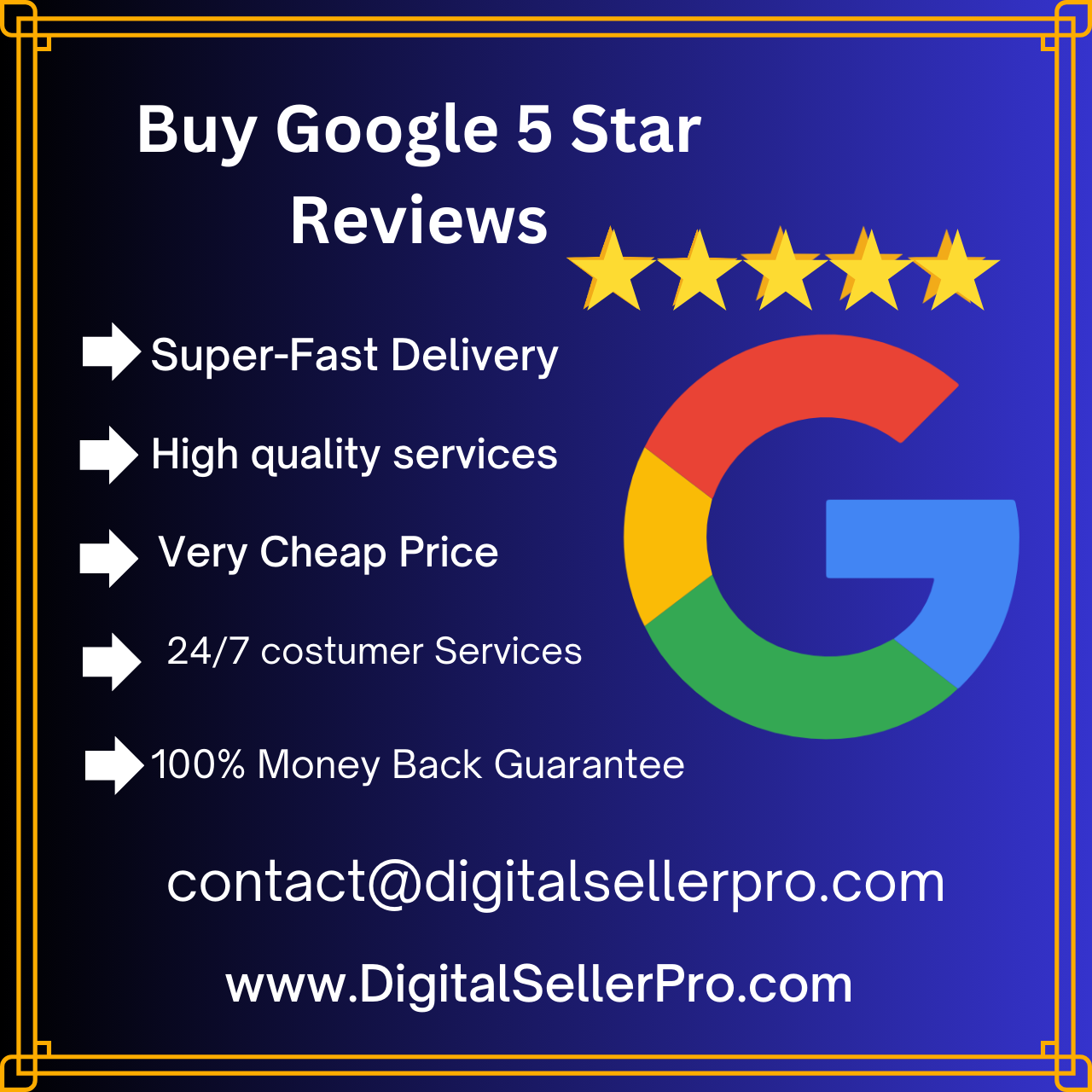 Buy Google 5 Star Reviews - Digital Seller Pro