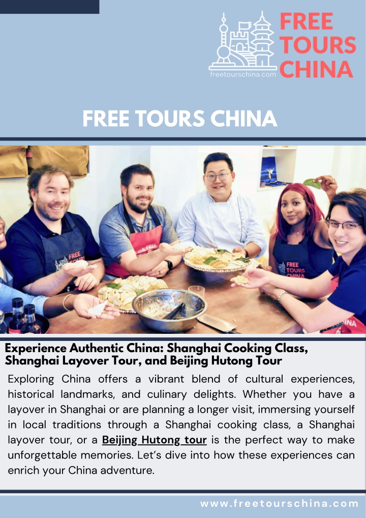 Experience Authentic China: Shanghai Cooking Class, Shanghai Layover Tour, and Beijing Hutong Tour