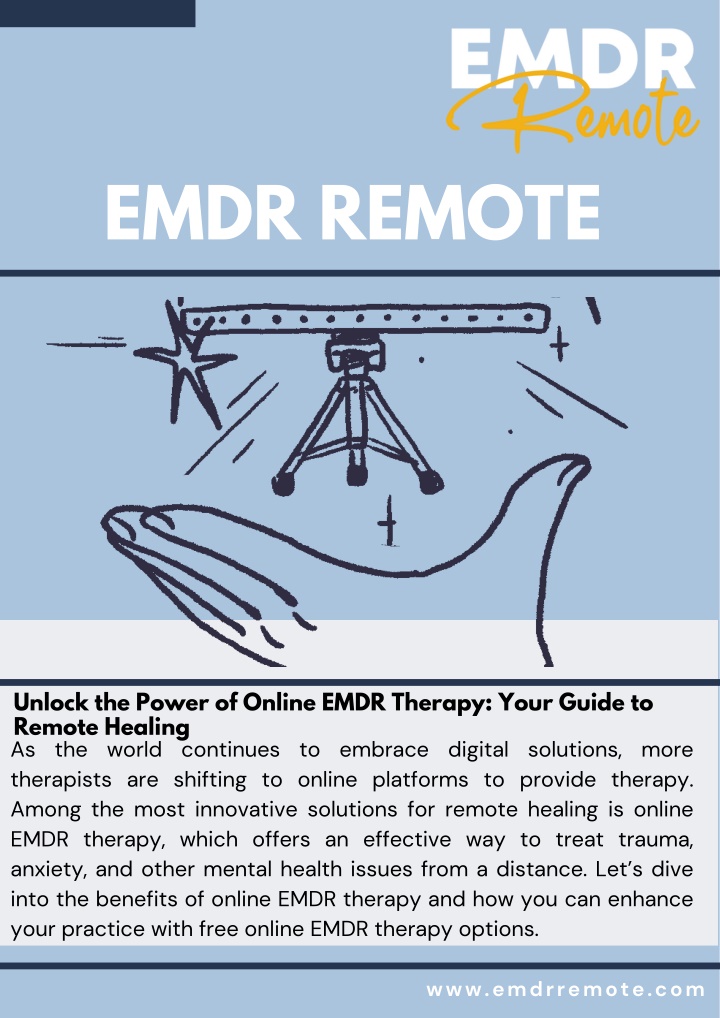 Unlock the Power of Online EMDR Therapy: Your Guide to Remote Healing