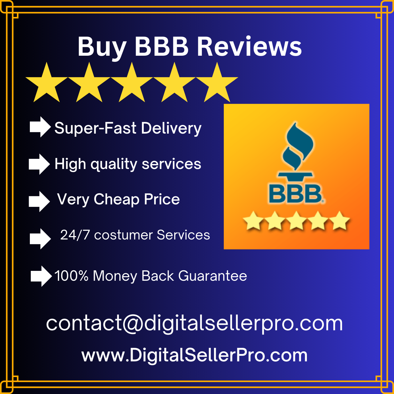 Buy BBB Reviews - Digital Seller Pro