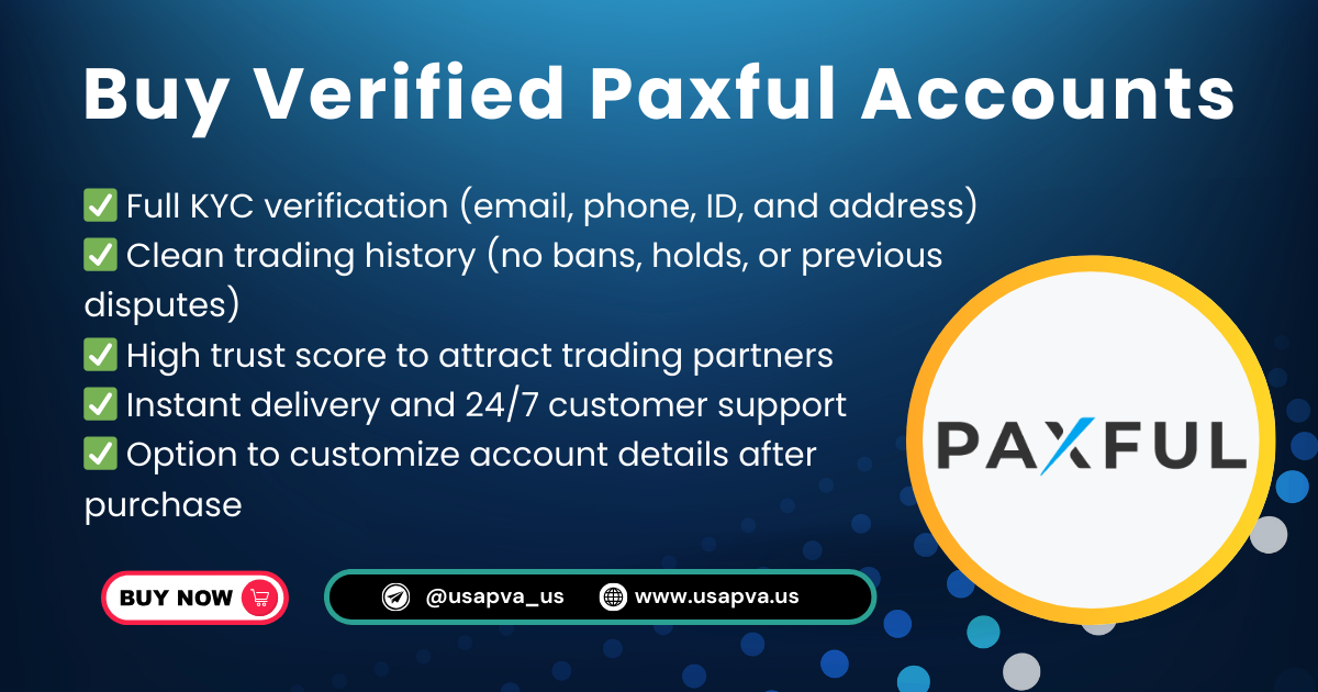Buy Verified Paxful Accounts – 100% Safe & Instant (2025)
