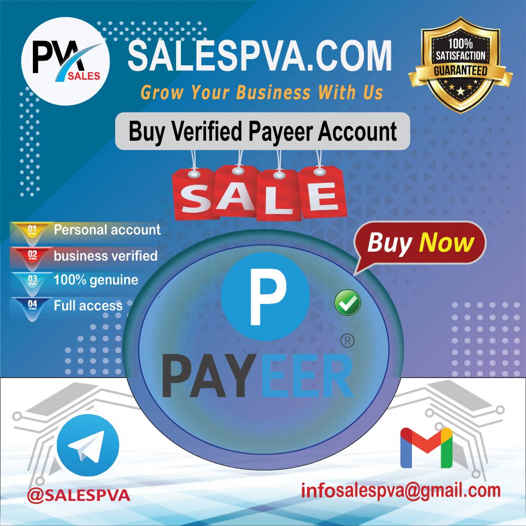 Buy Verified Payeer Account - 100% Safe & Secure Accounts