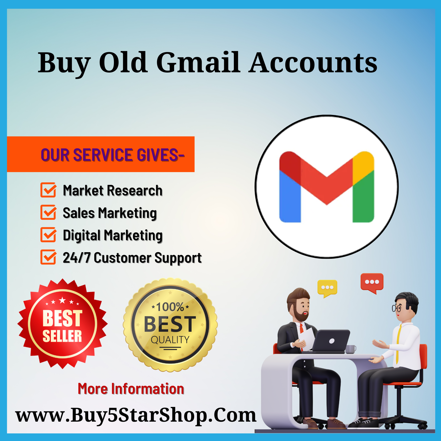 Buy Old Gmail Accounts – Verified & Aged | Buy5StarShop.com