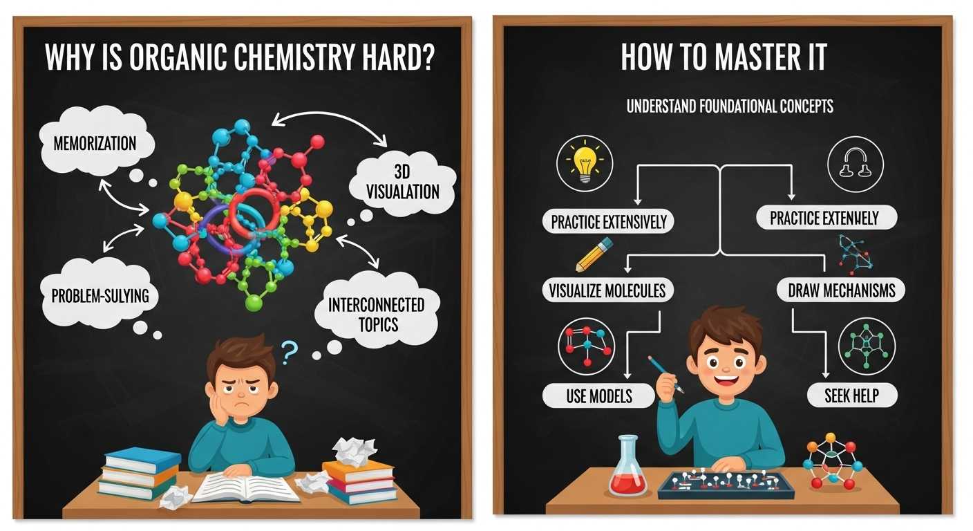 Why Is Organic Chemistry Hard and How to Master It