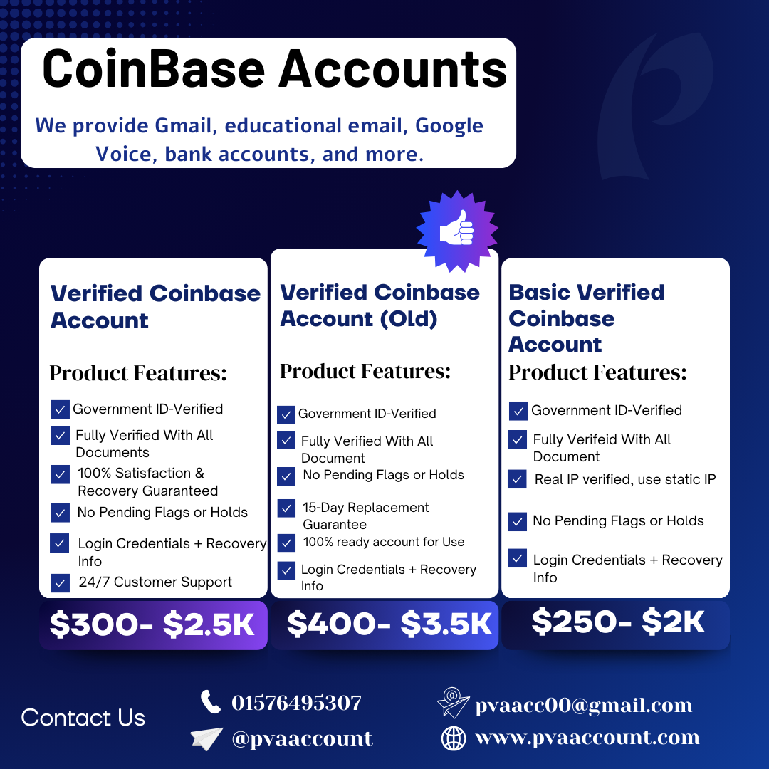 Buy Verified Coinbase Account | 100% Secure Access & Safe
