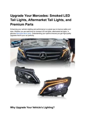 Upgrade Your Mercedes_ Smoked LED Tail Lights, Aftermarket Tail Lights, and Premium Parts (2)