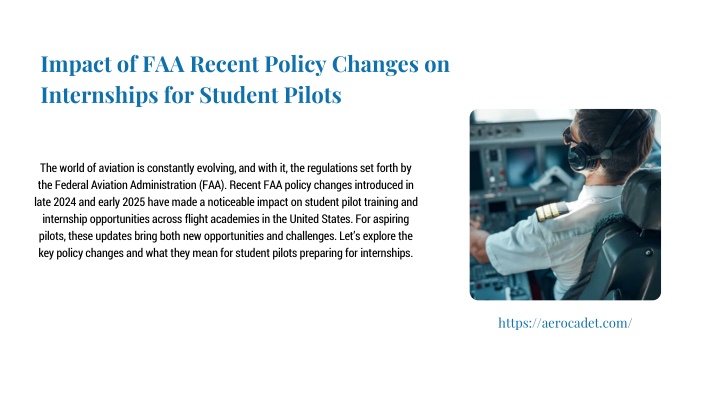 PPT - Impact of FAA Recent Policy Changess on Internships PowerPoint Presentation - ID:14675590