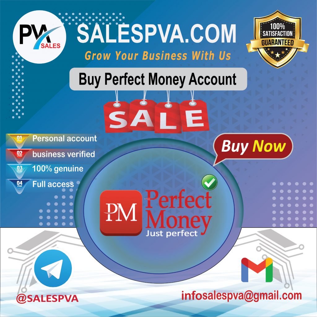 Buy Verified Perfect Money Account Fully Verified Account