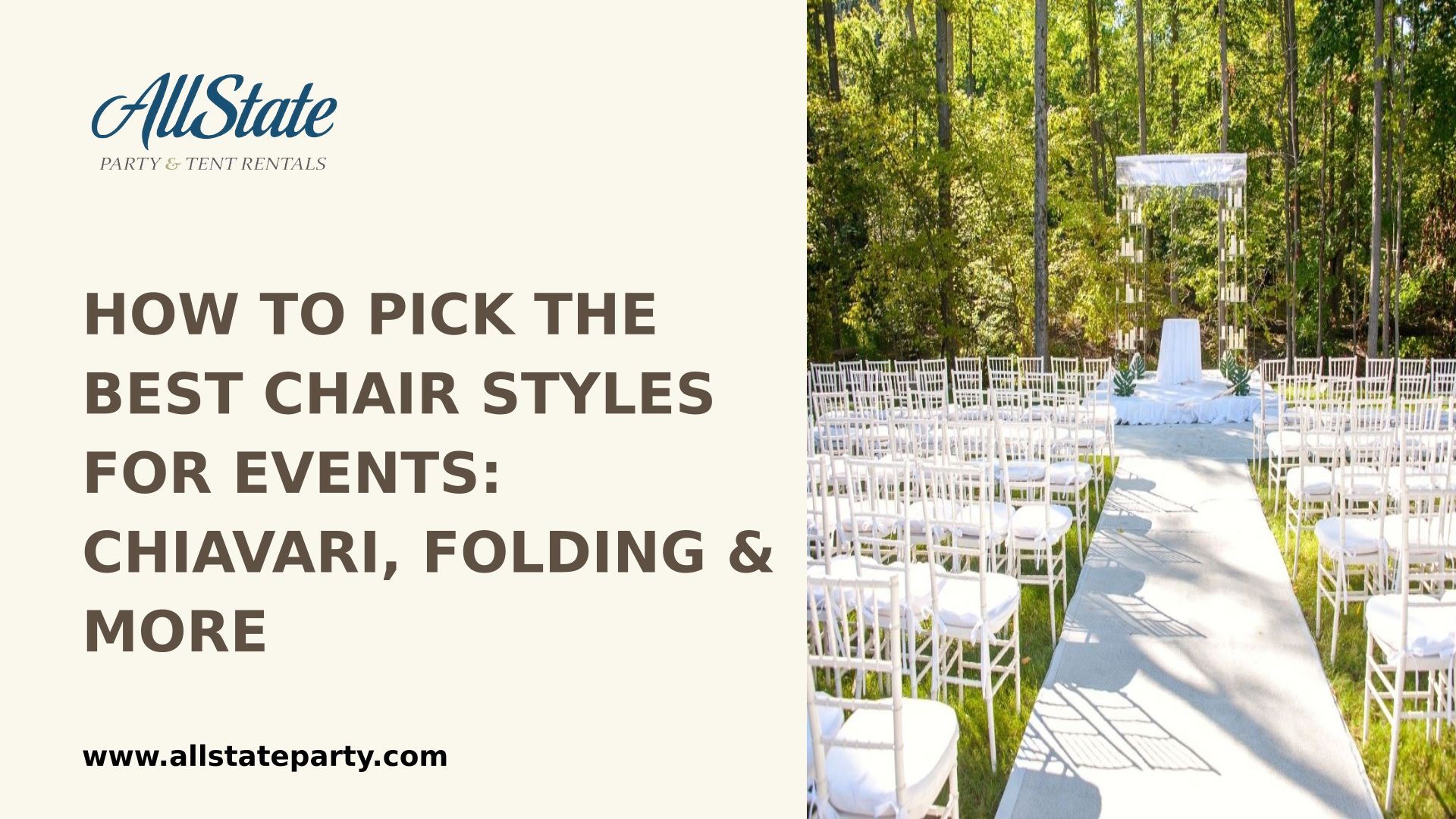 How To Pick The Best Chair Styles For Events: Chiavari, Folding & More