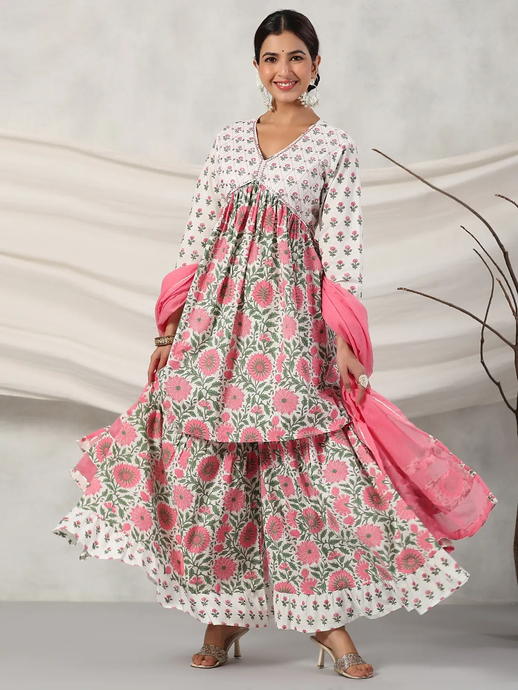 From Classic to Trendy: Kurta Sharara Sets for all Occasion