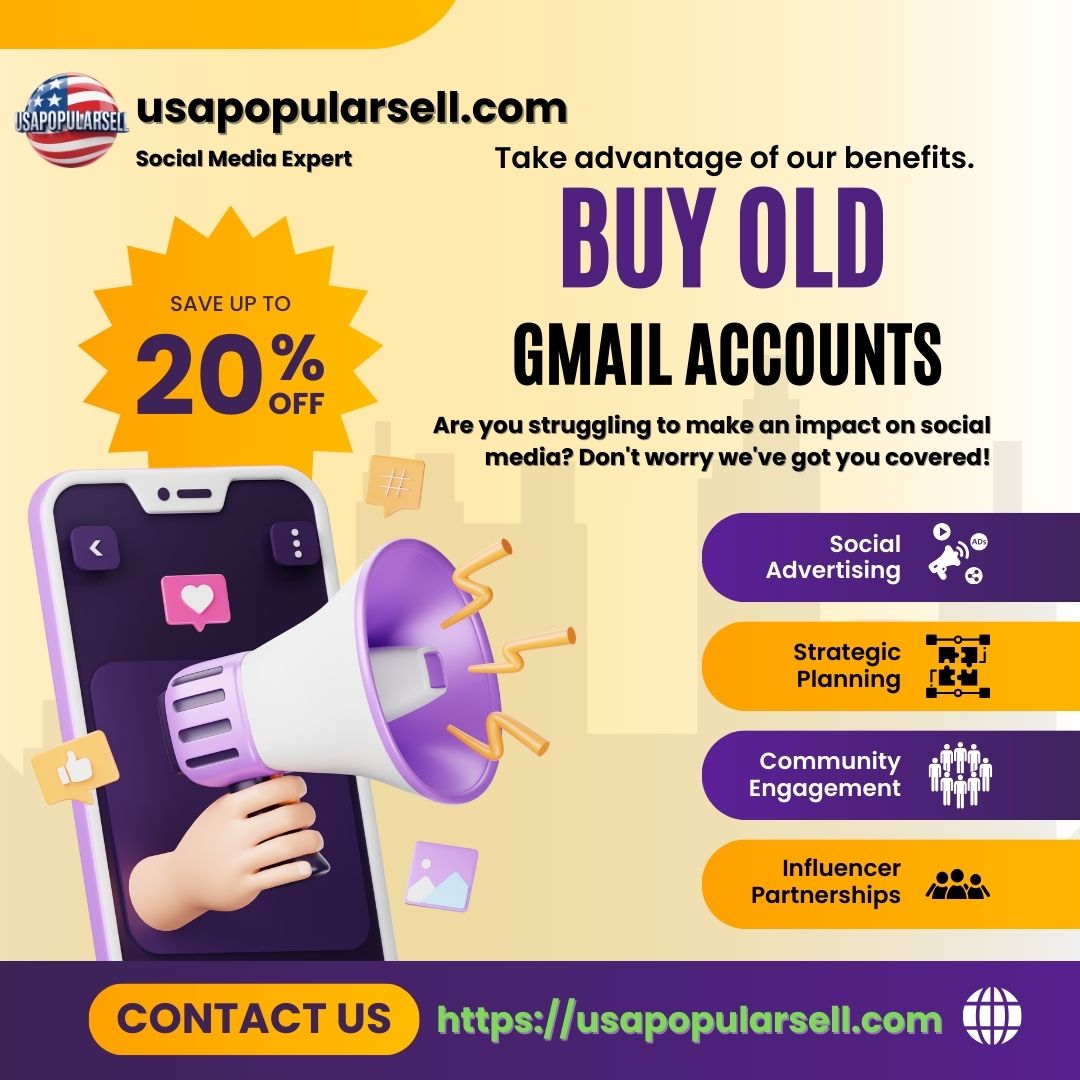 Buy Old Gmail Accounts - 100% Best service provider