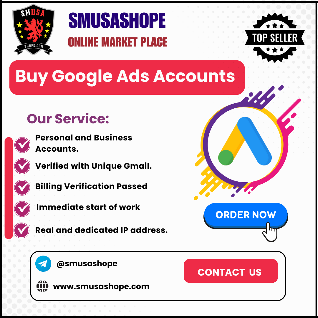 Buy Google Ads Accounts - Verified, Ready to Run Ads (2026)