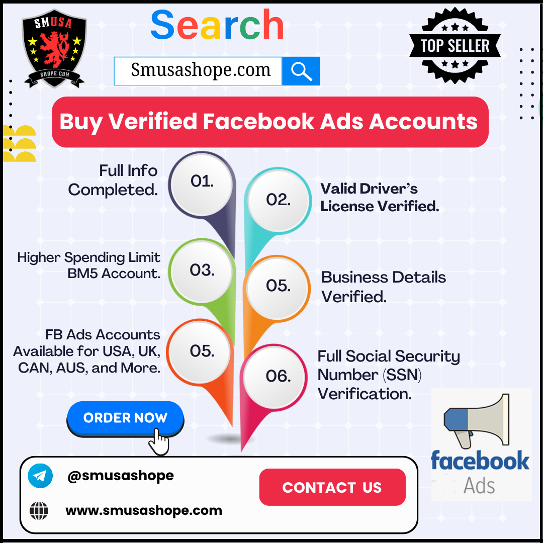 Buy Facebook Ads Accounts - 100% Fully Verified & cheap