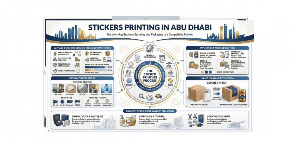 How Businesses in Abu Dhabi Use Custom Stickers for Branding and Packaging