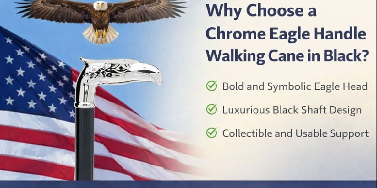 Why Choose a Chrome Eagle Handle Walking Cane in Black?