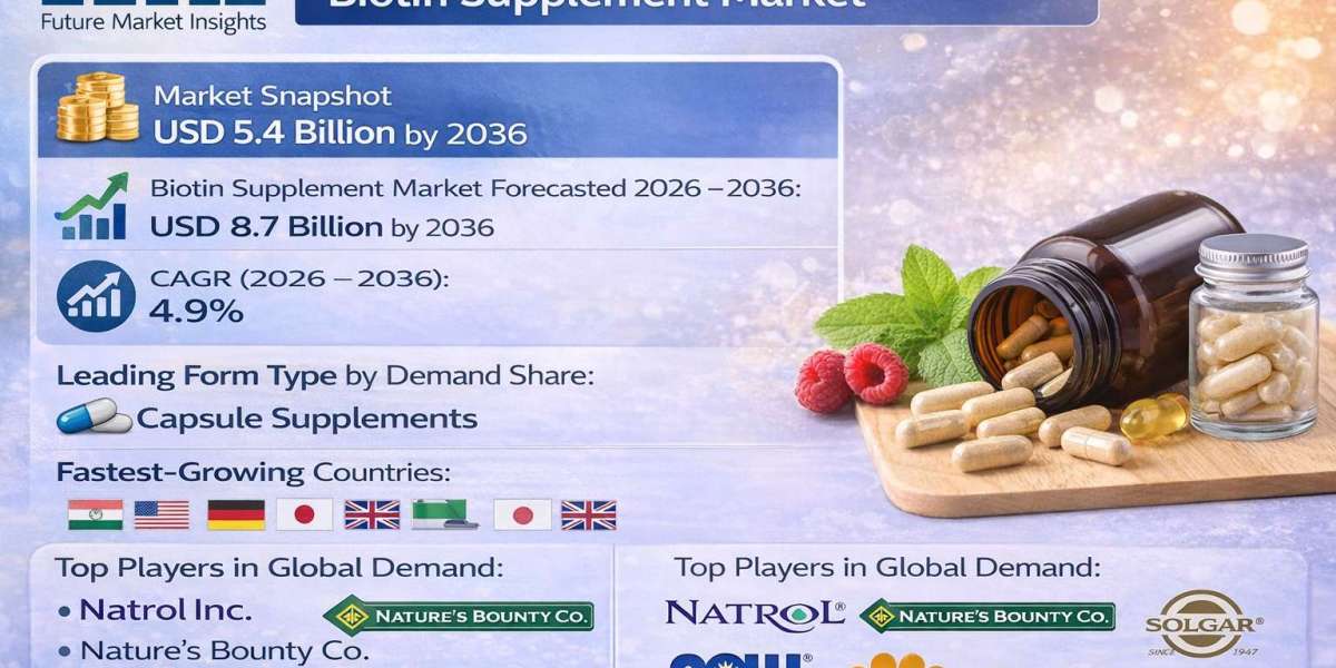 Biotin Supplement Sales to Reach USD 8.7 Billion by 2036