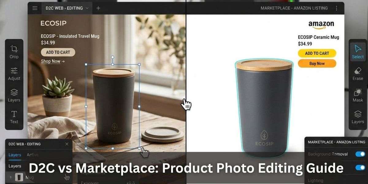 How to Edit Product Photos for D2C Websites vs. Marketplaces