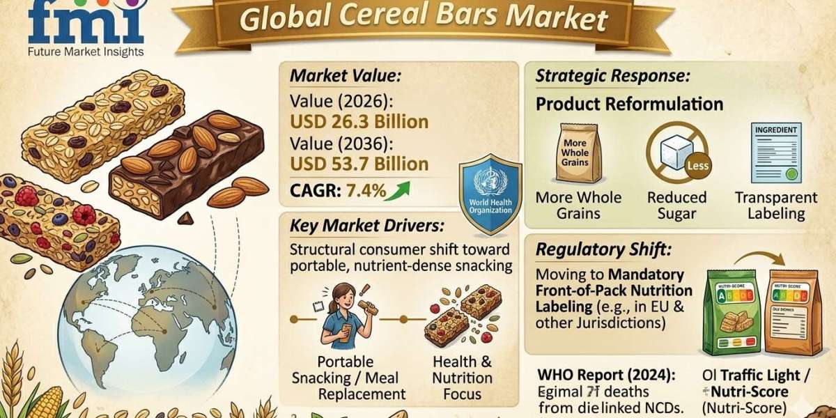 Cereal Bars Market to Witness Strong Expansion by 2036