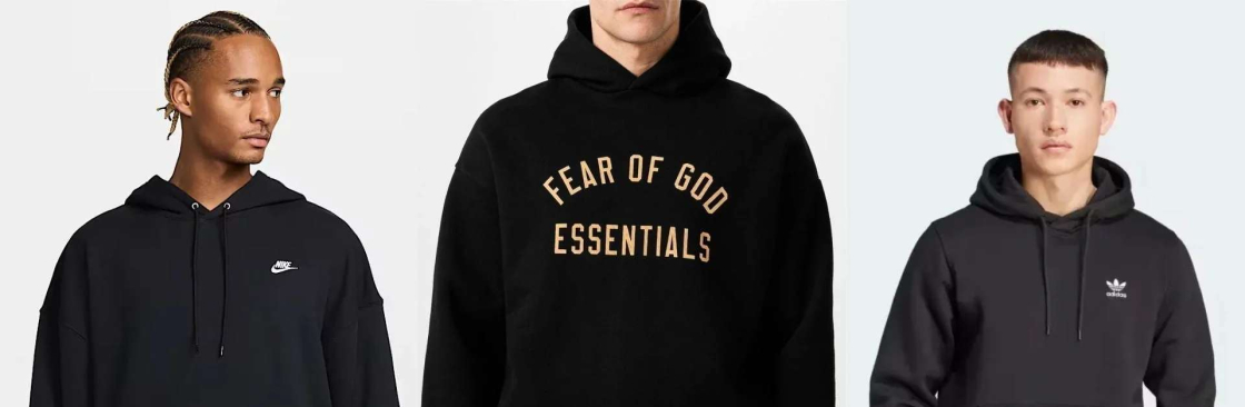 Black Essentials Hoodie Cover Image