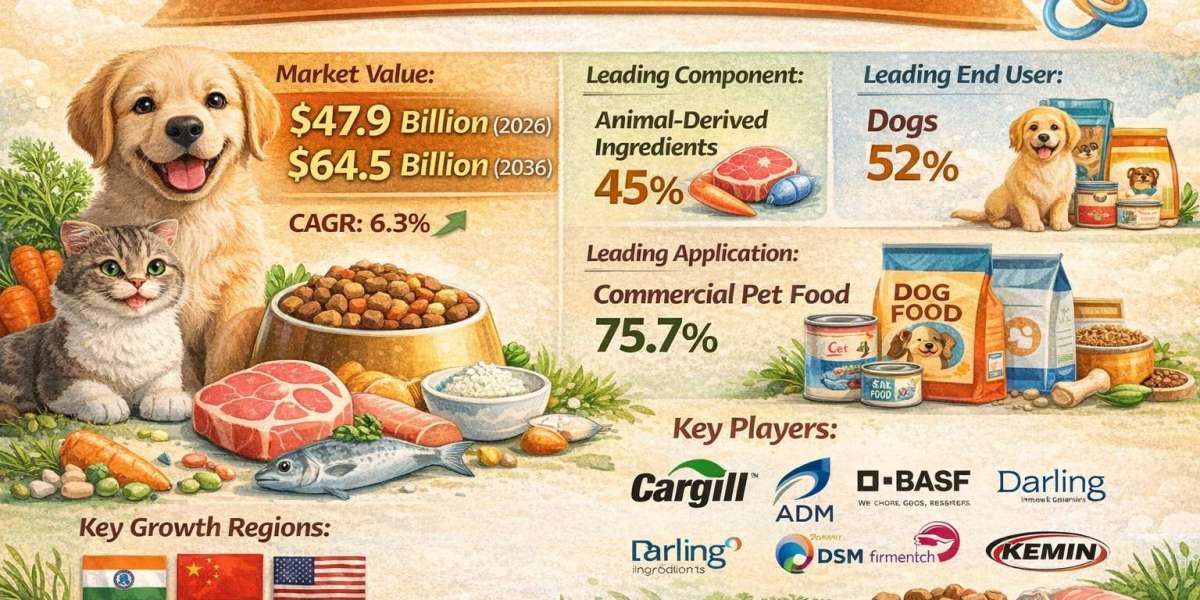 Pet Food Ingredients Market to Expand with Premiumization and Nutritional Innovation by 2036