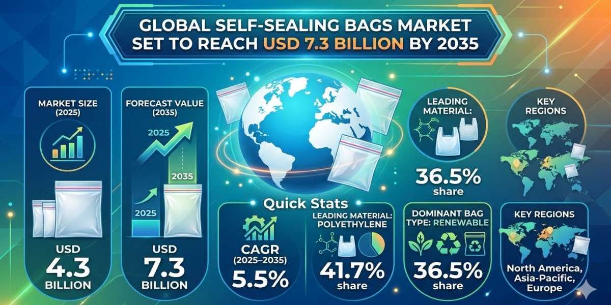 Global Self-Sealing Bags Market Set to Reach USD 7.3 Billion by 2035