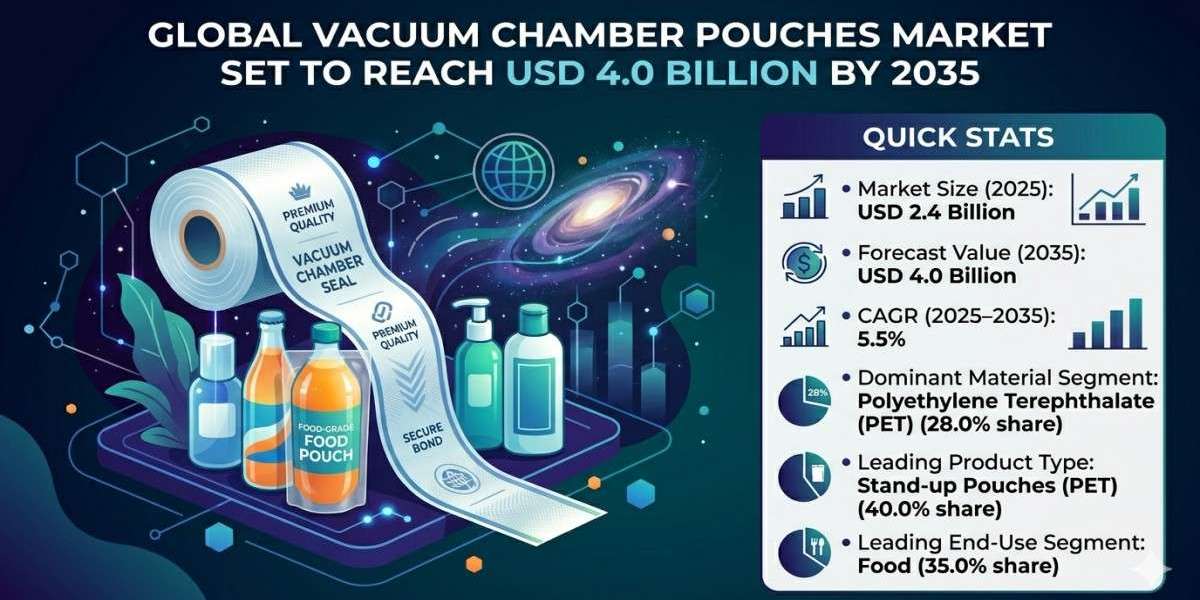 Global Vacuum Chamber Pouches Market Set to Reach USD 4.0 Billion by 2035: North America Leads Growth as Amcor & Mon