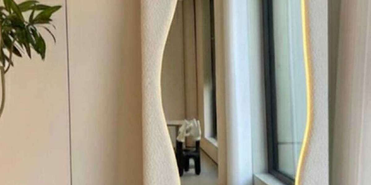 Velora Wave Mirror – Statement Piece for Stylish Living Spaces