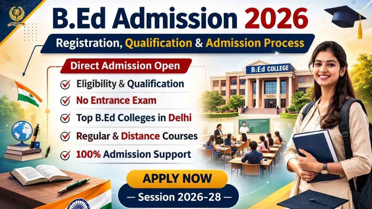 B.Ed Admission 2026: Registration, Qualification, Admission